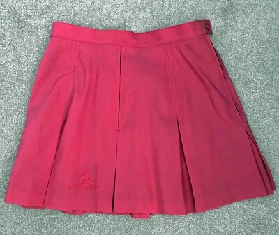 Falda atlética plisada vintage rosa Le Coq Sportif tenis golf, talla 10 Foto 1 de 4