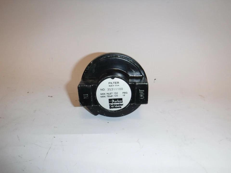 PARKER SCHRADER BELLOWS 3/8" PNEUMATIC FILTER 35311100 - Image 1 of 3
