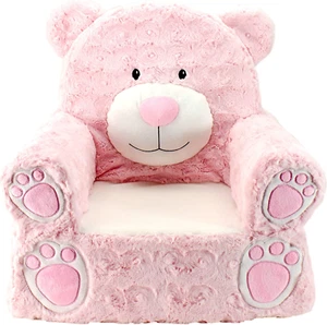 Animal Adventure | Sweet Seats | Pink Bear Children'S Plush Chair - Picture 1 of 12