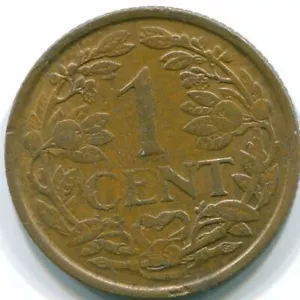 1 CENT 1968 NETHERLANDS ANTILLES Bronze Fish Colonial Coin #S10782C - Picture 1 of 3