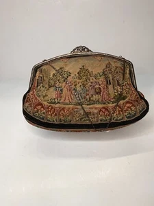 Ungarische Petit Point Geldbörse 1920-30er antike Abendtasche - Bild 1 von 7