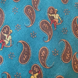 Salvatore Ferragamo Paisley Print men's tie Dark Teal 3.25” 57” - Picture 1 of 8