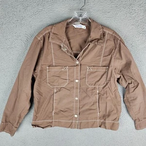 FRESH PRODUCE Medium Button Up Cotton Shirt Long Sleeve Made in USA - Picture 1 of 8