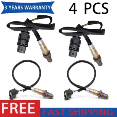 Sensor de oxígeno aguas arriba+aguas abajo 4 piezas para Mercedes-Benz E350 E550 SLK280 SLK300 SLK350 Foto 1 de 4