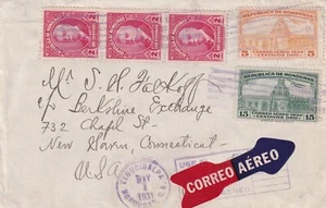 1931 Tegucigalpa, Honduras to New Haven, CT Airmail (62071) - Picture 1 of 2