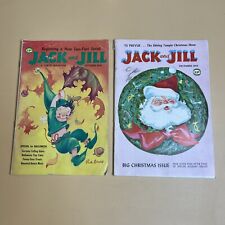 2 Jack and Jill Magazines October & December 1959 Volume 21 #12 and 22 #2