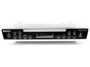 PROSCAN ELITE Under Counter CD Player With Clock Radio And Bluetooth Silver NEW - Picture 1 of 3