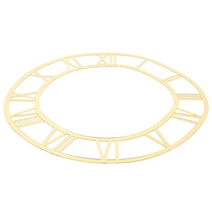  Acrylic Mirror Wall Clock Round Roman Numeral Dial Clock Face Sticker - Picture 1 of 12