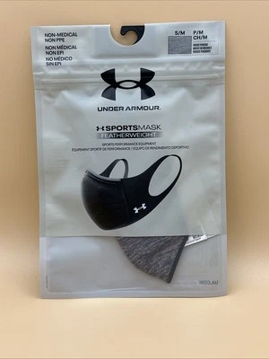 Under Armour Featherweight SPORTSMASK Unisex Size XS/S NEW GREY Non-Medical - Image 1 of 3