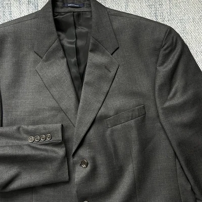 Chaps Ralph Lauren Wool Cashmere Suit Jacket Mens 46L Dark Gray Blazer Coat - Image 1 of 4