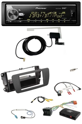 Pioneer Bluetooth DAB USB Lenkrad Autoradio für Seat Ibiza 2008-2015 tuam grey - Bild 1 von 4