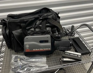 General Electric CG-9907 HQ Movie Video System VHS Movie Camera & Carrying bag - Picture 1 of 11
