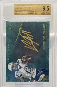 2013 Topps Inception Keenan Allen Rookie Auto Gold #SSKA SP - BGS 9.5 Auto 10 - Picture 1 of 6