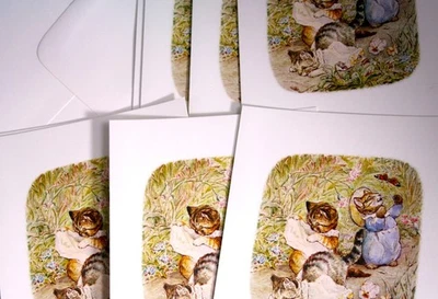 RARO 1994Beatrix Potter El cuento de Tom Kitten 10 tarjetas y sobres en blanco N4520 Foto 1 de 4