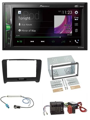 Pioneer 2DIN MP3 DAB USB Bluetooth Autoradio für Audi TT 06-14 Aktivsystem Quadl - Bild 1 von 4