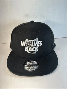 Gorra ajustable Minnesota Timber "Wolves Bite Back" negra New Era Snapback - Imagen 1 de 7