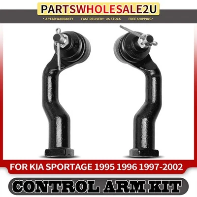 2x Extremo de barra de dirección interior delantero izquierdo y derecho para Kia Sportage 1995 1996-2002 Foto 1 de 4