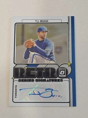 2021 Panini Donruss Optic - Retro Signature Series T.J. Zeuch #RET-TZ (AU) - Image 1 of 4