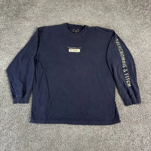 VINTAGE Abercrombie & Fitch Shirt Mens Large Long Sleeve Crewneck Pullover - Picture 1 of 10