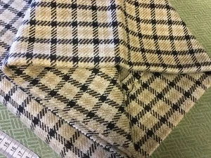Ian Mankin Fabric Remnant CHARCOAL upholstery 100 cm nairn check - Picture 1 of 3