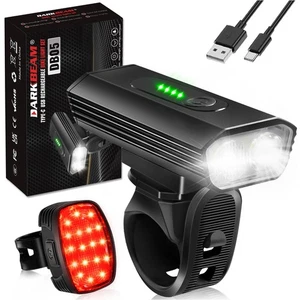 Faro Bici Ricaricabile USB-C, Luci Bicicletta 4000LM Ultra Luminoso, Monta... - Foto 1 di 7