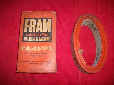 1957 Plymouth Chrysler Desoto Imperial 2 X 4 dual quad NOS Fram air filter - Image 1 of 4