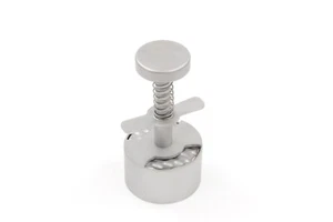 Burgerpresse Mini Patty Maker Hackfleischformer Edelstahl Ø 50 mm mit Struktur - Bild 1 von 8
