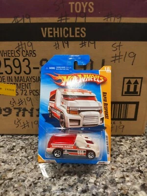 2010 Hot Wheels #18 New Models 18/44 RAPID RESPONSE White Variant w/Chrome 5 Sp - Image 1 of 4