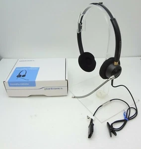 POLY Plantronics EncorePro HW520V Stereofoniczna lampa głosowa Telefon QD Zestaw słuchawkowy Nowy w pudełku - Zdjęcie 1 z 2