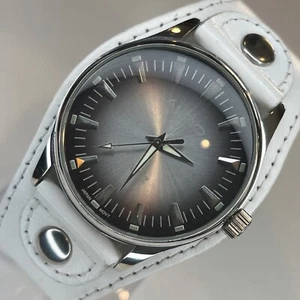 ALDO White Genuine Leather Quartz Analog Women's Watch NEW BATTERY RUNS! - Picture 1 of 12