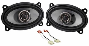 250W 4 x 6" Front Factory Speaker Replacement Kit For Jeep Wrangler Yj 1987-1995 - Picture 1 of 11