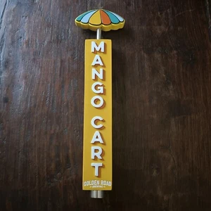 Golden Road Mango Cart Ale Umbrella Beer Tap Handle 12.25” Tall Brand New  - Picture 1 of 7