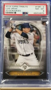 Luis Urias - 2019 Topps Tribute Rookies PSA 8 #359/435 - Picture 1 of 2