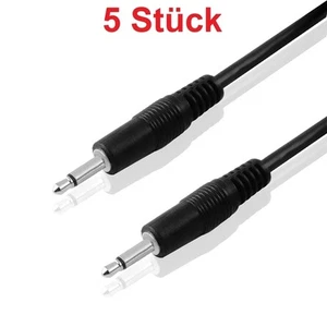 3m 3 Meter Audio Mono Klinken Kabel AUX 3,5mm 3,5 mm Klinke Kopfhörer Stecker - Bild 1 von 1