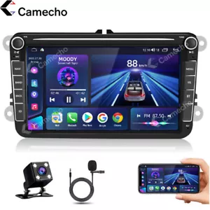 8" Android Autoradio Kamera Für 2DIN VW GOLF 5 6 Passat Touran Polo GPS Navi RDS - Bild 1 von 12