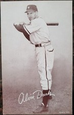 1951 Alvin Dark Exhibits Large Card MLB New York Giants