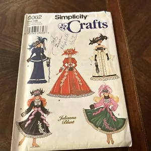 Simplicity Crafts 9062 Fashion Doll Barbie Julianna Blunt Victorian Gowns UNCUT - Picture 1 of 3