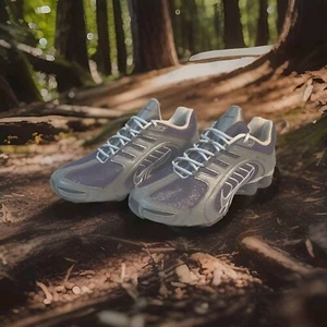 Nike Shox Sneakers Navina Running Shoes Women's Size Size 9 Purple Gray Sparkle  - Picture 1 of 12