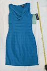 JC Penny American Living Dress Lapis Blue Size 6 Polyester Never Worn Low Neck