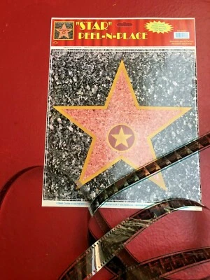 1, HOLLYWOOD WALK OF FAME STAR wall sticker big decal YOU ADD YOUR NAME Free 5'f - Image 1 of 4