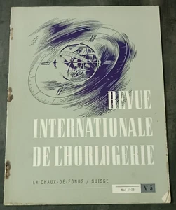 CATÁLOGO RELOJES SUIZOS: REVUE INTERNATIONAL DE L'HORLOGERIE MAYO 1955 PIAGET ET - Imagen 1 de 9