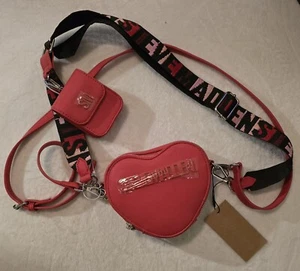 Steve Madden Brosi Lipstick Red Crossbody - Picture 1 of 5