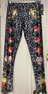 Gorgeous Glam Graphic Print FREAK Of NATURE ‘Miss ‘World’ Pants/Leggings BNWT - Picture 1 of 13