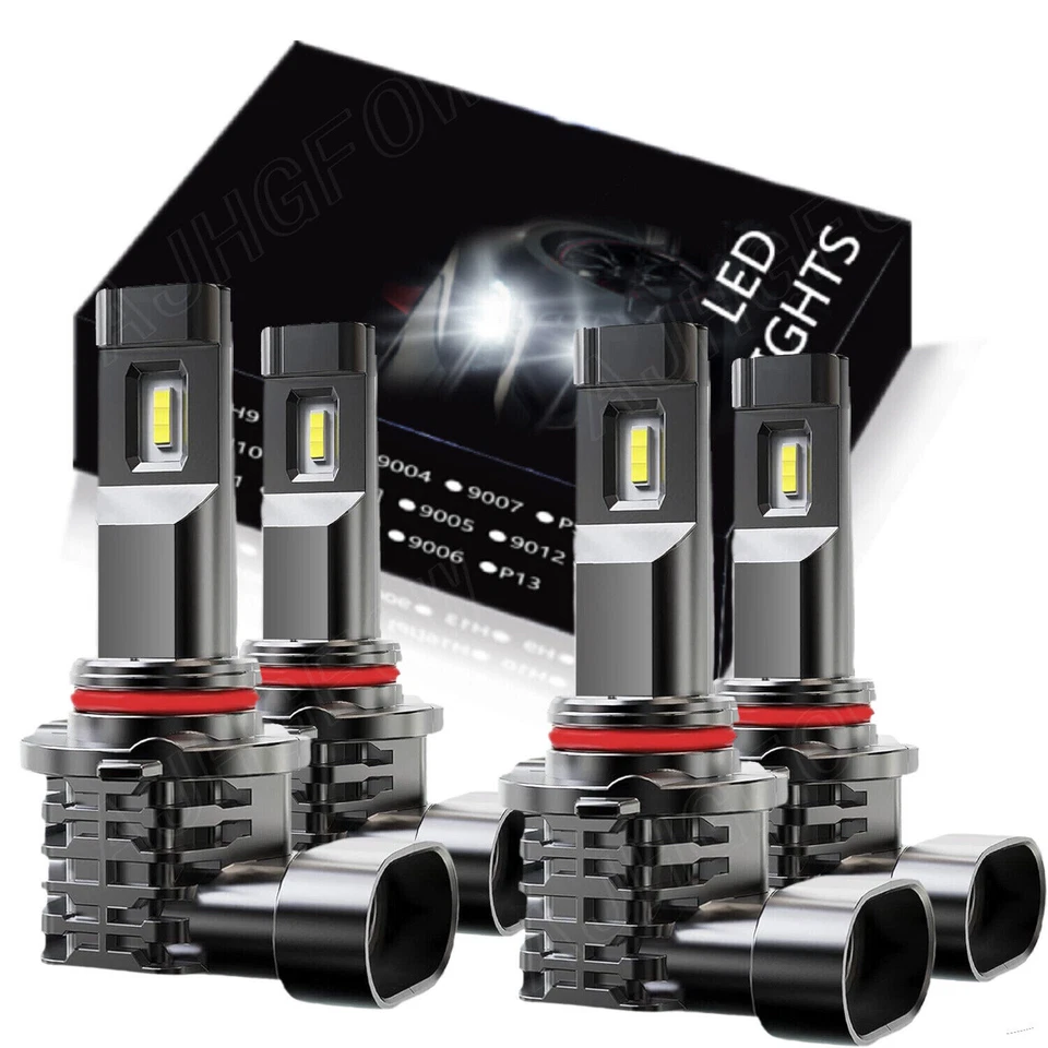 Combo de 4 piezas faros LED altos bajos para Acura CL 1997 1998 1999 6500K Foto 1 de 4