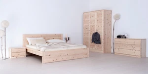3418 Model Amsterdam 180 x 200 cm Bett Zirbenholzbett Zirbenbett - Bild 1 von 2