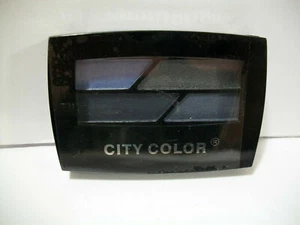 City Color Quad Eye Shadow Palette Blues - Picture 1 of 1