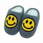 Dcltd Smile Face Slippers Warm Cozy Foam Slide Fuzzy Slides With Soft Memory Foa