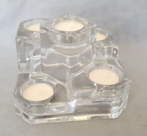 5 Tiered/Castle Glass Tealight Candle Holder with Tealights by PartyLite - Picture 1 of 3