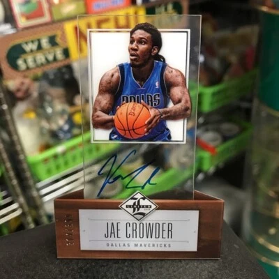 ‘12 Jae Crowder Panini Limited Die-Cut Dallas Mavericks Autograph Card 314/399 - Image 1 of 4