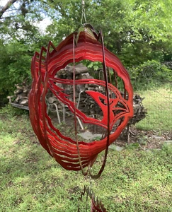 Vintage Spiral Arizona Cardinals Logo 11" Red Wind Spinner with Spinner Hook - Picture 1 of 9